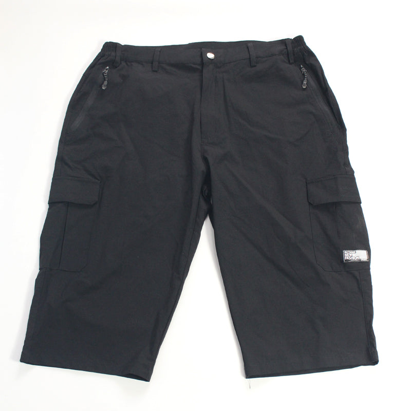 Men's Elastic Multi Pocket Elastic Capris Quick Drying Work Suit Straight Tube