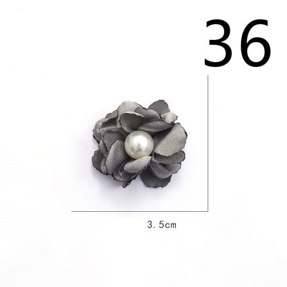 Fabric Flower Rose Sticky Head DIY Handmade Headdress