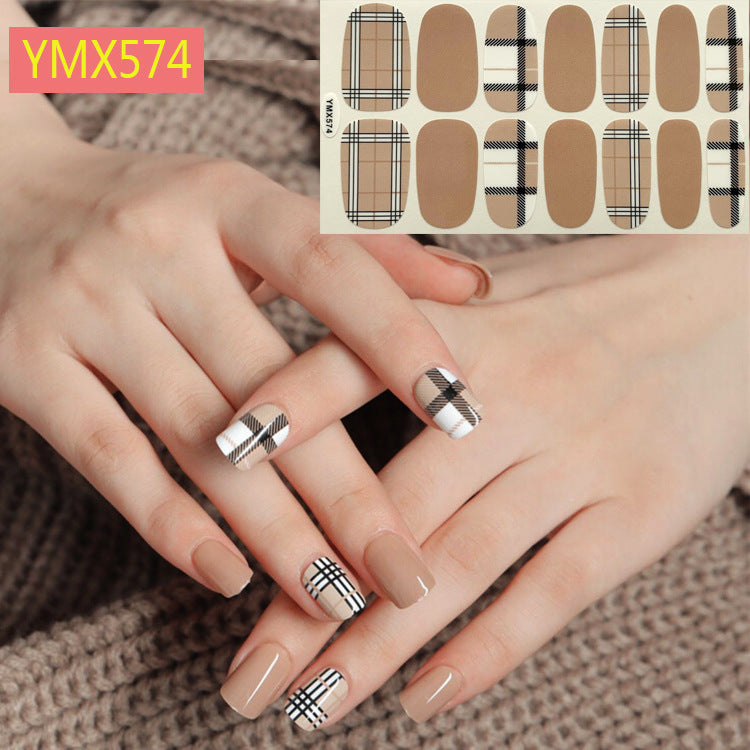 Net Red Nail Stickers Sports Style Trend Pepsi Logo