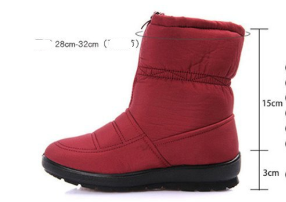 Women's Plus Size Waterproof Cloth New Style Snow Boots