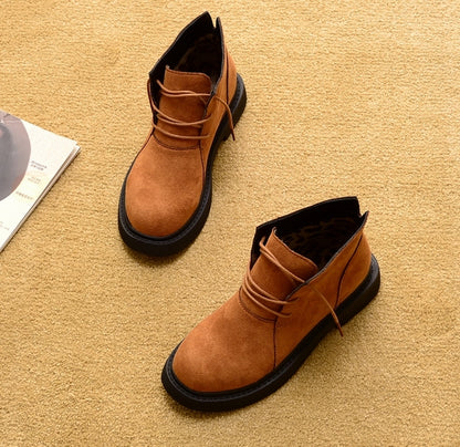 Summer Flat Heel Short Tube Thick Bottom Round Toe Short Boots