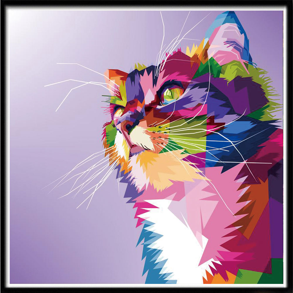 Diy5d Diamond Painting Full Sticker Animal Cross Embroidery Wolf