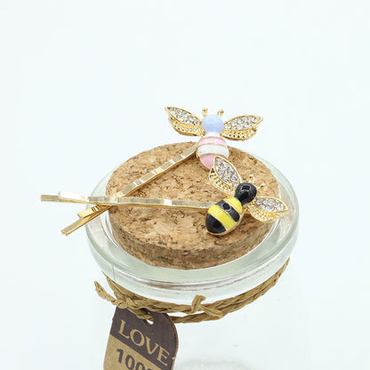 Cute Color Dripping Bee Hairpin   Small Liu Seaside Clip