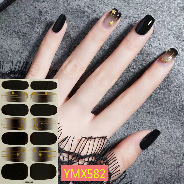 Net Red Nail Stickers Sports Style Trend Pepsi Logo