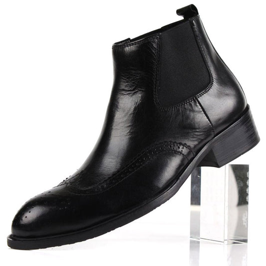Pointed Toe Style Really Comfortable Cowhide Boots