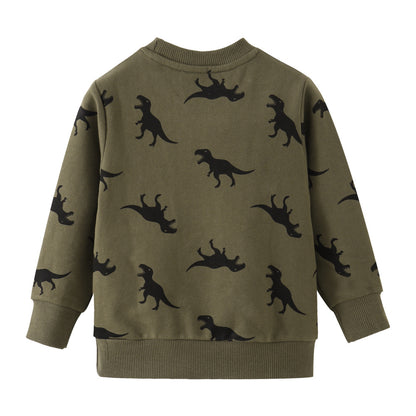Children's Autumn Clothing Long Sleeve Boy Cartoon Cotton Crew Neck Sweater