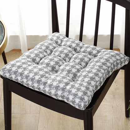 Simple Plaid Plush Cushion Winter Thickening
