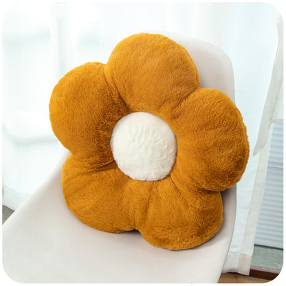 Fluffy Flower Seat Cushion Butt Cushion Sofa Bay Window Bedroom Floor Chair Throw Pillow Office Chair Cushion Back Against
