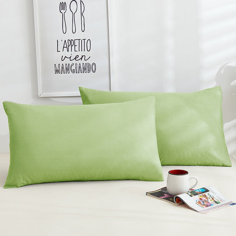 Pure Color Cotton Pillowcases A Pair Of Hotel Hotel Cotton 48X74CM