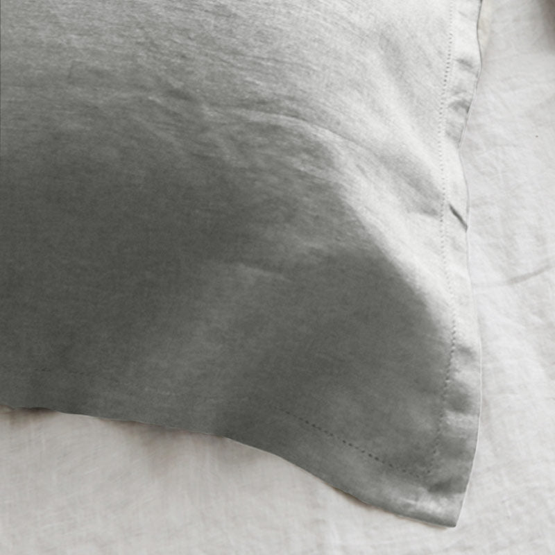 Pure Linen Pillow Towel Breathable Solid Color High-grade