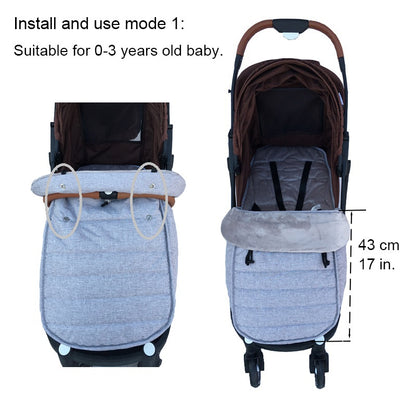 Baby Stroller Sleeping Bag Warm Foot Cover Thickened Windshield