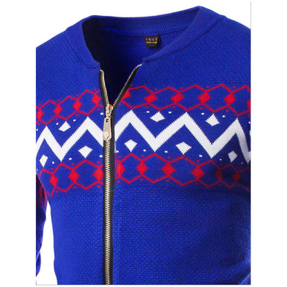 Fashion Pattern Casual Round Neck Sweater