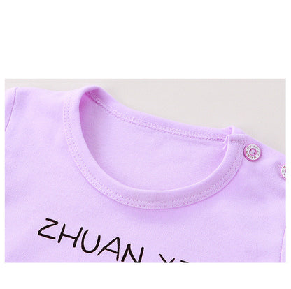 Children's Long-sleeved Underwear Cotton Bottoming Shirt