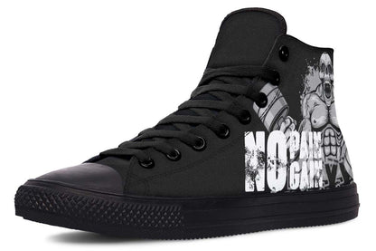 Men's And Women's Fashion Color Printing High-top Canvas Shoes