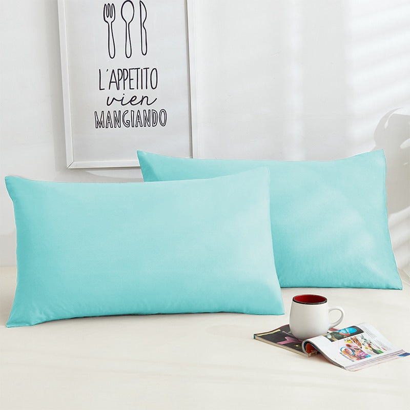 Pure Color Cotton Pillowcases A Pair Of Hotel Hotel Cotton 48X74CM