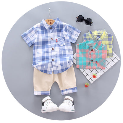 Children's Shirt Short-sleeved Suit