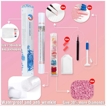 Mosaic Winter Rhinestone Picture Crafts