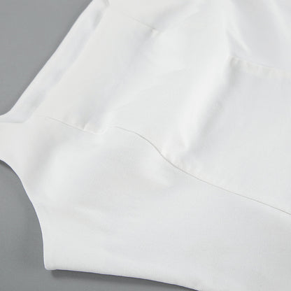 Inner Design White Square-cut Collar Sleeveless Top