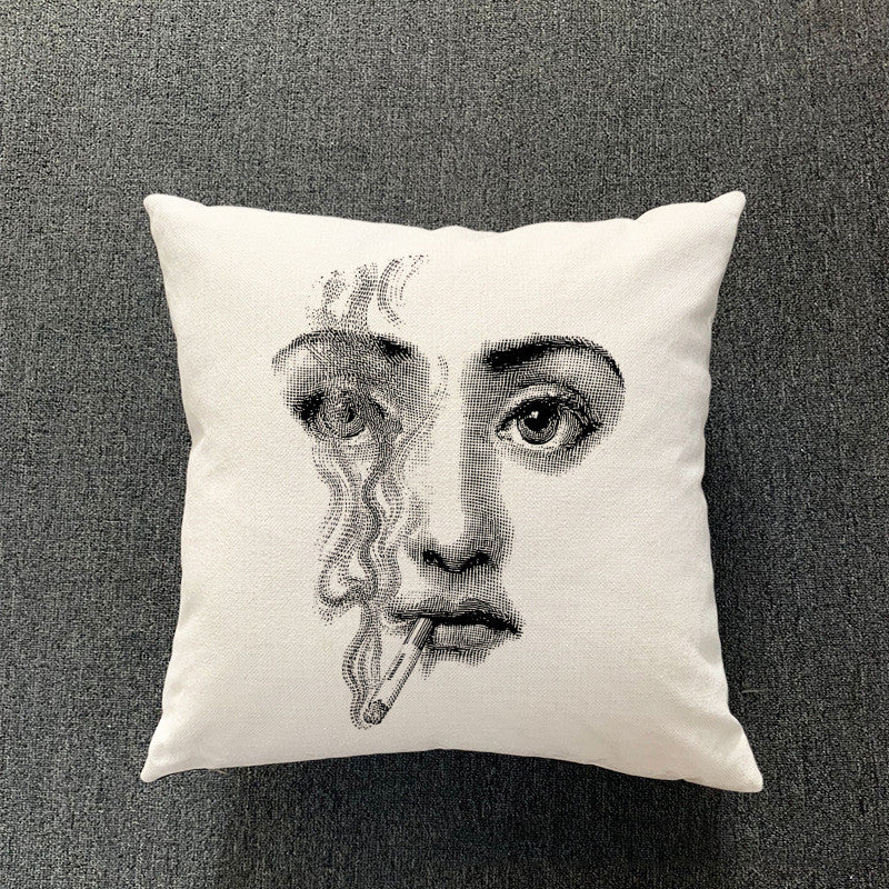 Simple Living Room Cotton And Linen Pillowcase