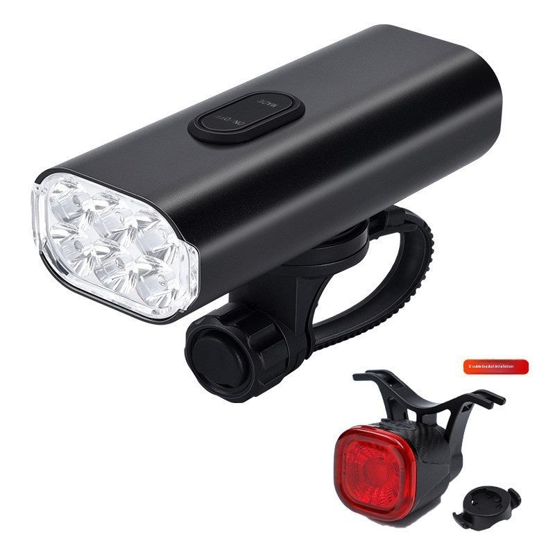 New Bicycle Headlight USB Rechargeable Cycling Light Suit