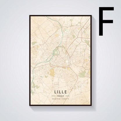 Grenoble Vintage Landscape Canvas Painting Poster
