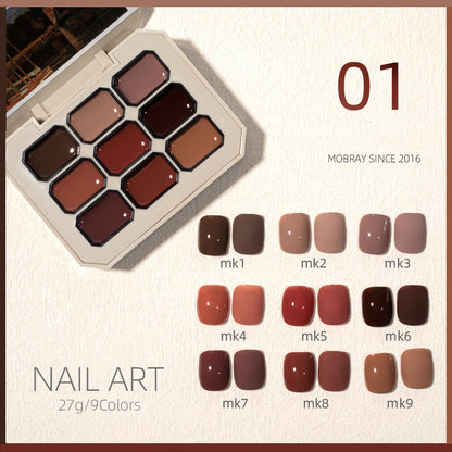 New Solid Nail Polish Set Jiugongge
