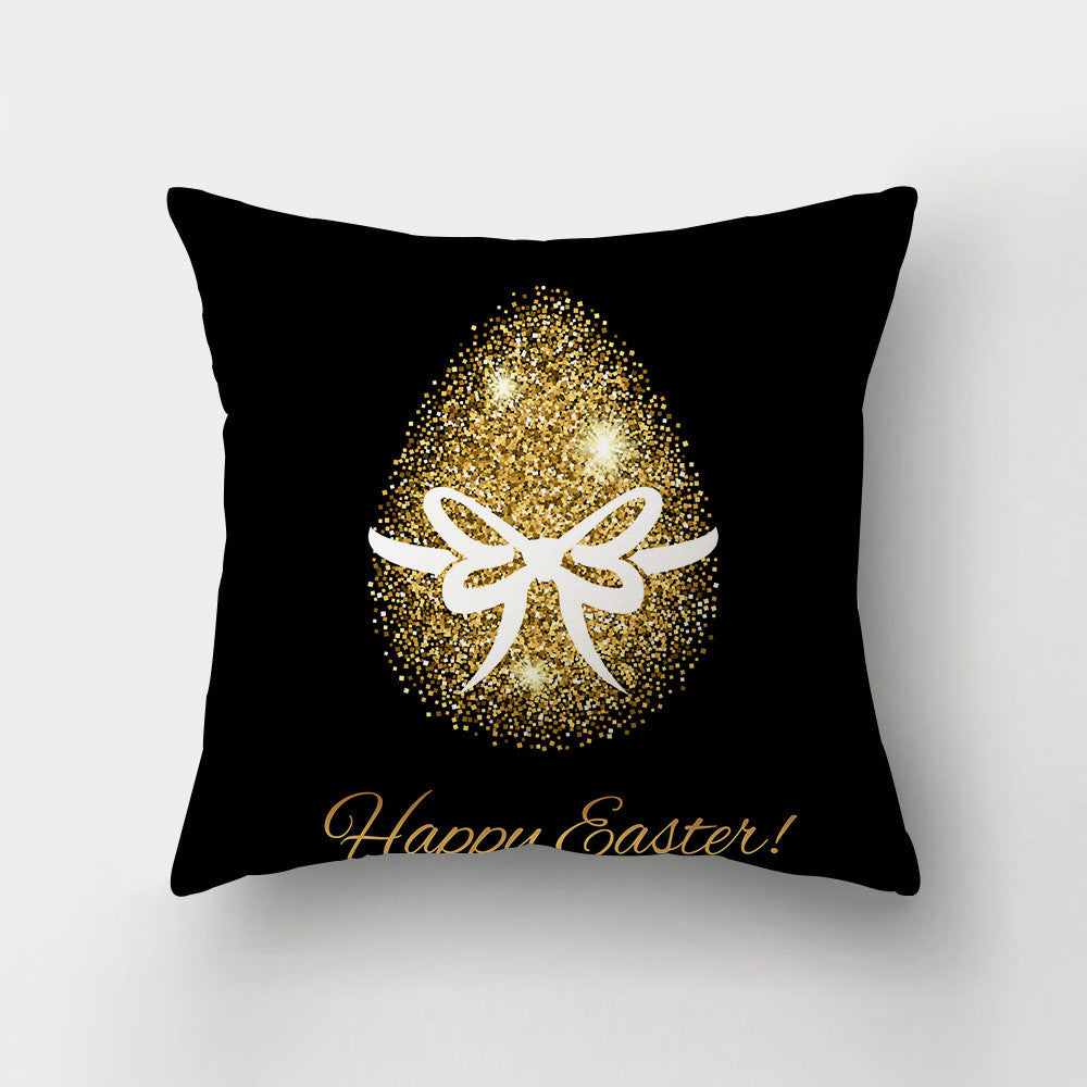 Nordic Minimalist Easter Rabbit Peach Skin Fabric Pillow Cushion Cover