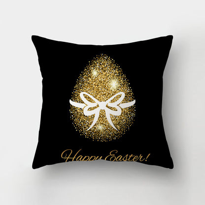 Nordic Minimalist Easter Rabbit Peach Skin Fabric Pillow Cushion Cover