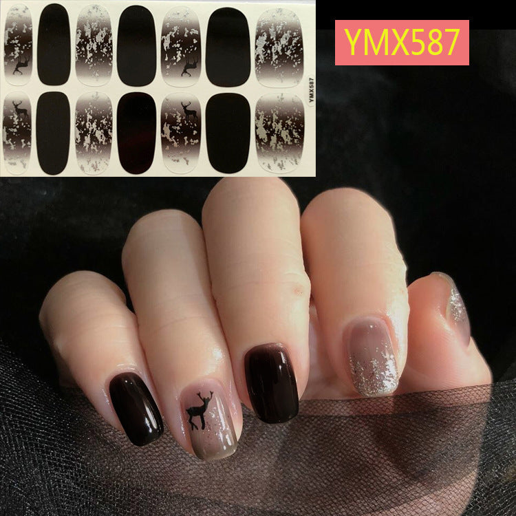 Net Red Nail Stickers Sports Style Trend Pepsi Logo