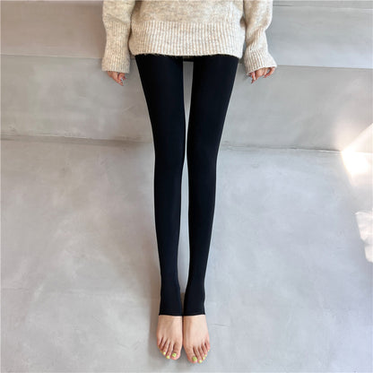 Nude One-piece Pants In Flesh Color Single-layer Bare Leg Pantyhose Female Leggings