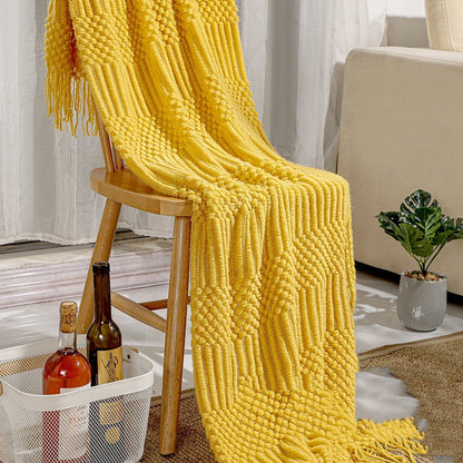 Home Simple Solid Color Air Conditioning Blanket