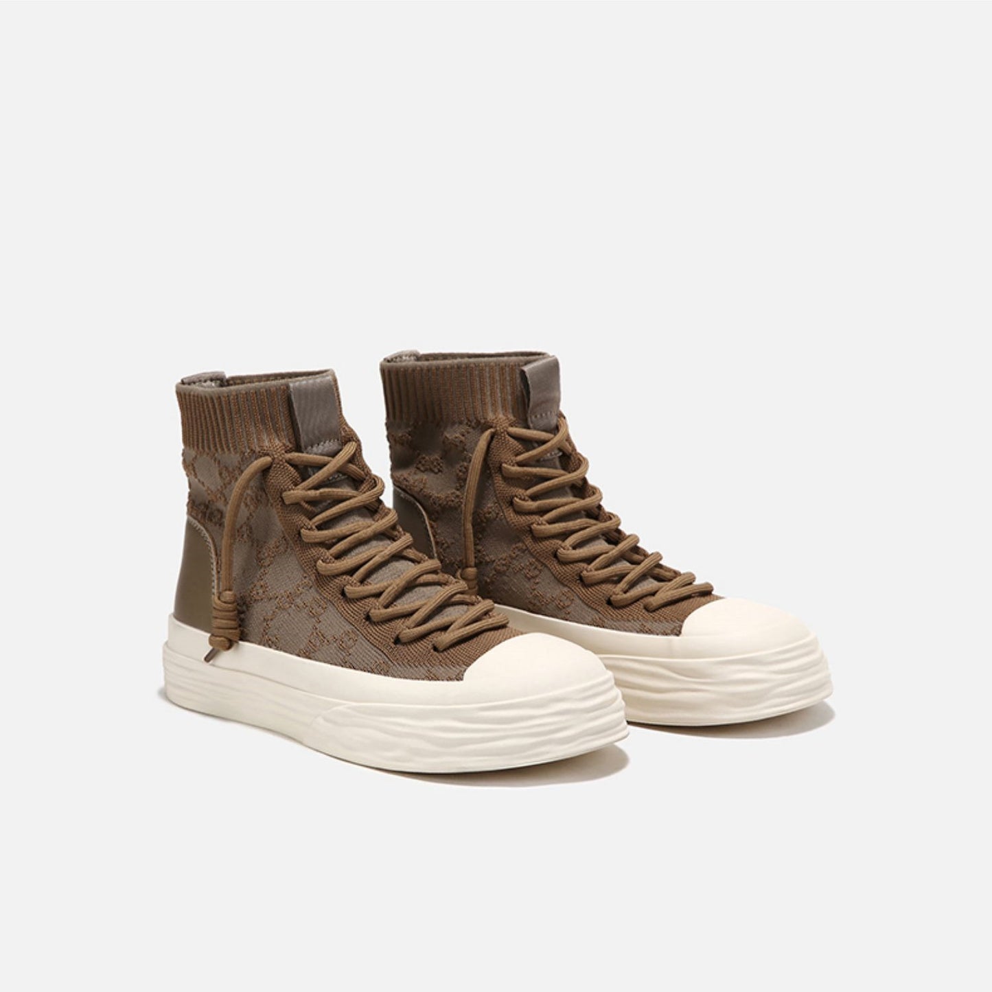 High-top Women's Flat New Retro All-match Casual Socks Shoes