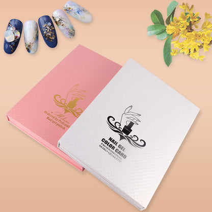 Nail Piece Pineapple Pattern Color Card Book Nail Polish Glue Display Board