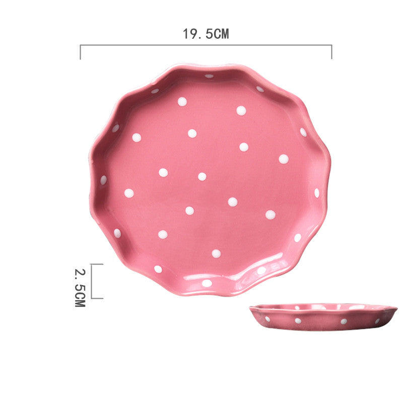Ceramic Hand-painted Western Food Microwave Breakfast Plate