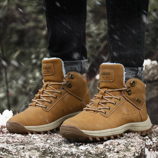 New Winter High-Top Outdoor Snow Boots Plus Size Cotton Boots