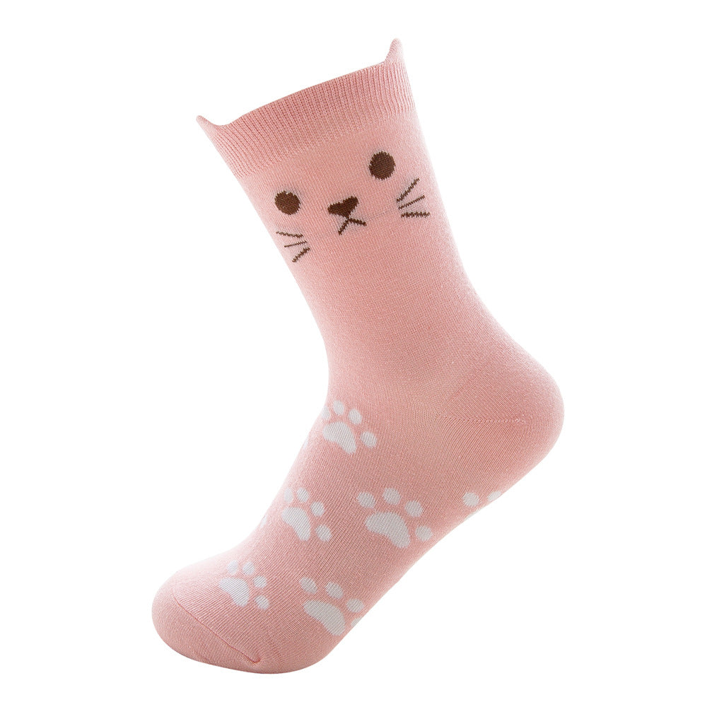Cat Stereoscopic Ear Tube Stocking Woman