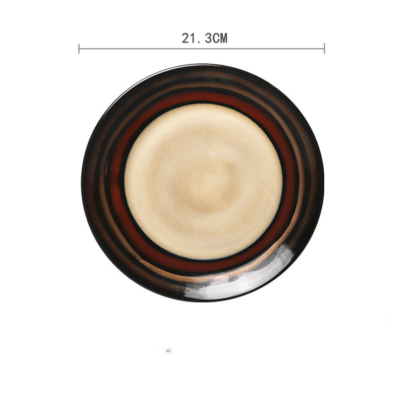 Ceramic Hand-painted Western Food Microwave Breakfast Plate