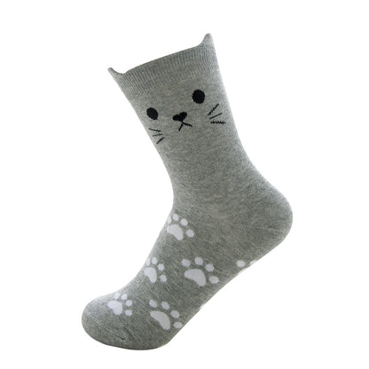 Cat Stereoscopic Ear Tube Stocking Woman