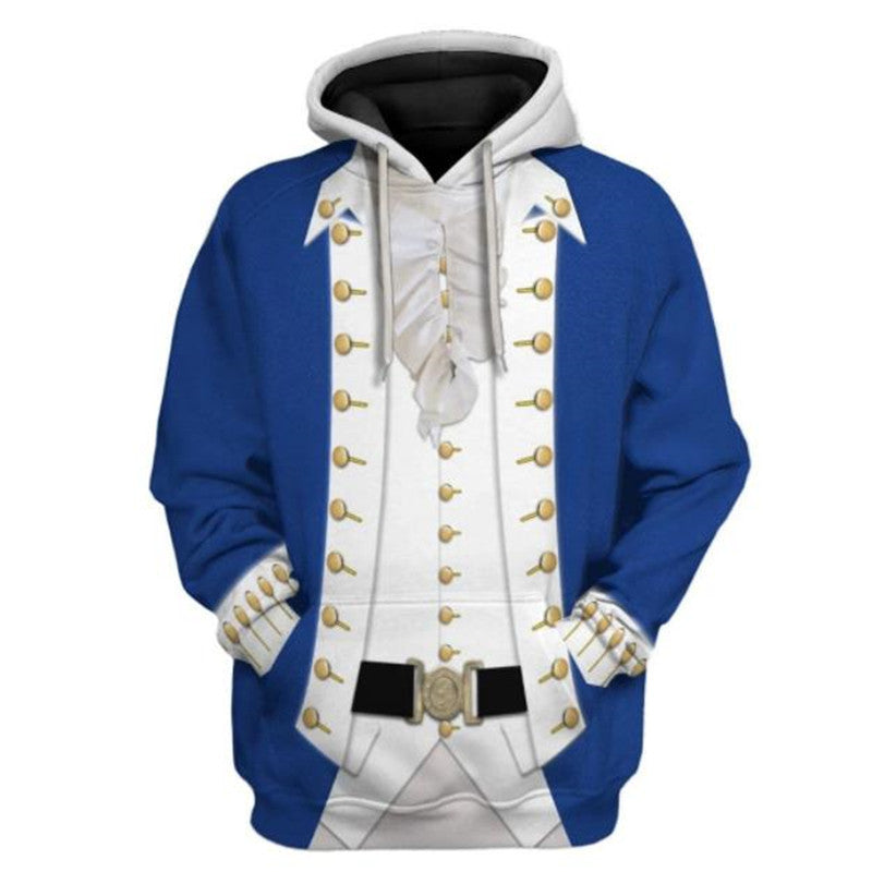 Historical Figures 3d Digital Printed Hoodie