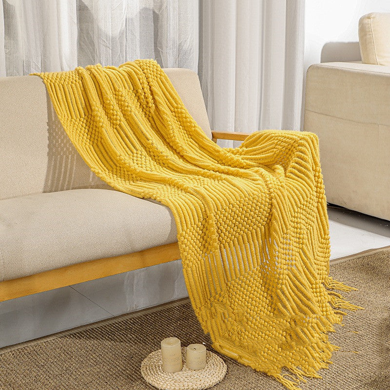 Home Simple Solid Color Air Conditioning Blanket