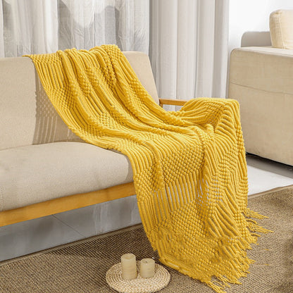 Home Simple Solid Color Air Conditioning Blanket