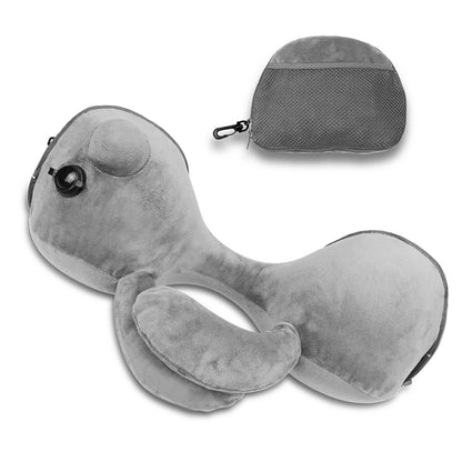 Press-type Inflatable U-shaped Pillow Neck