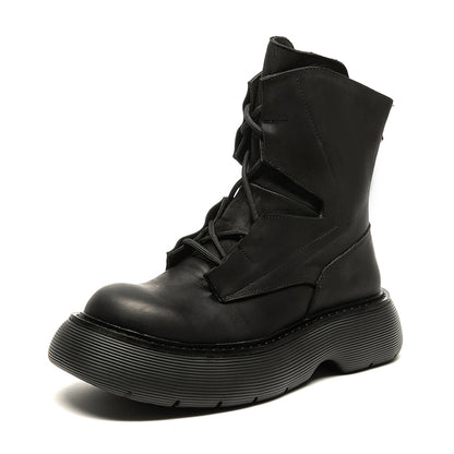 Mens Fashion Casual Thick Bottom Increase Casual Short Boots