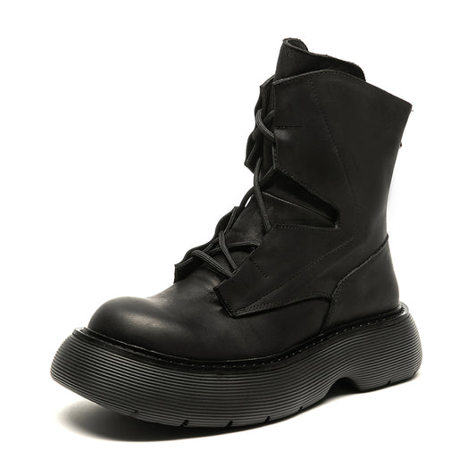 Mens Fashion Casual Thick Bottom Increase Casual Short Boots