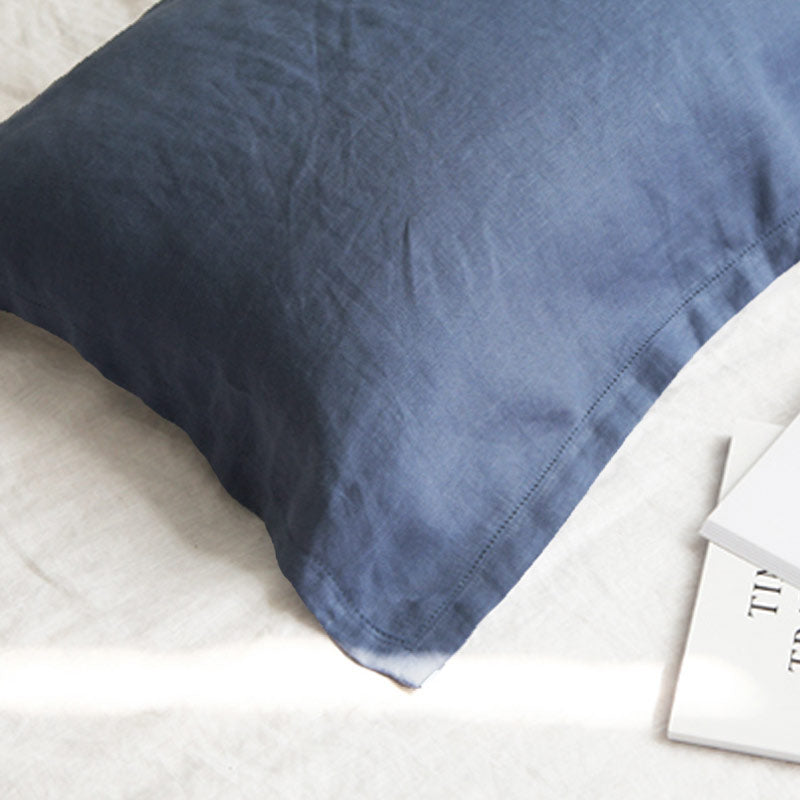 Pure Linen Pillow Towel Breathable Solid Color High-grade