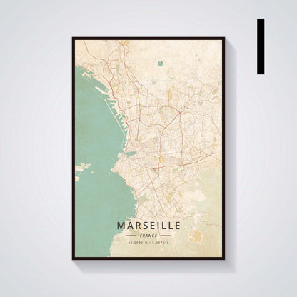 Grenoble Vintage Landscape Canvas Painting Poster