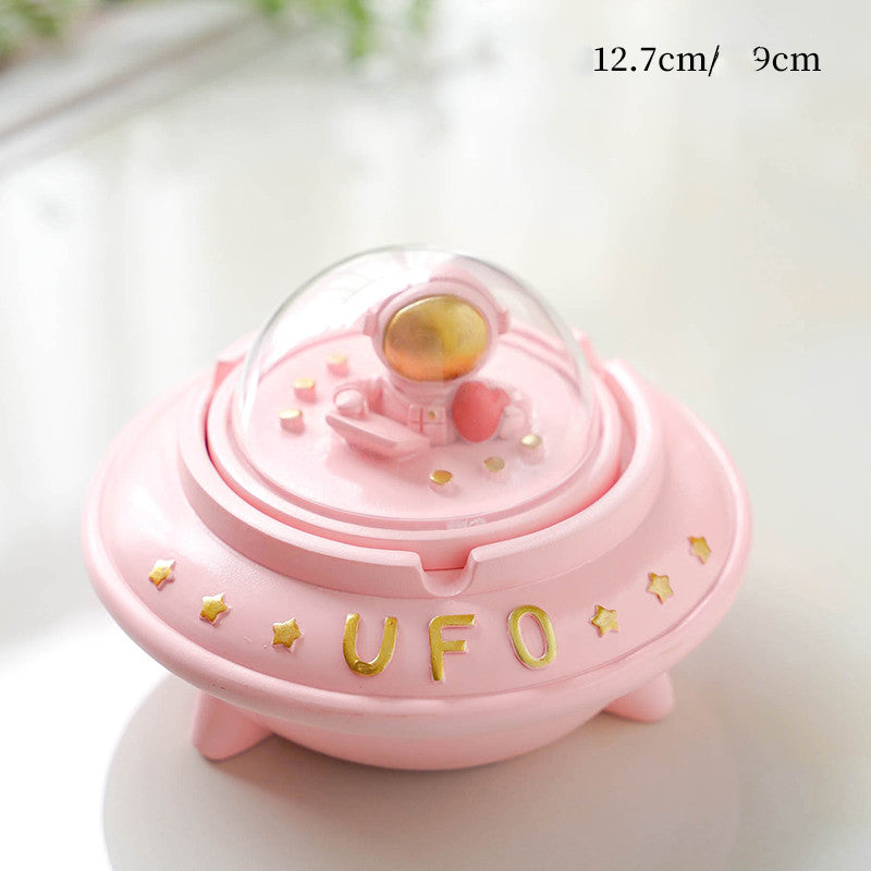 Ashtray Personality Trend Desk Home Living Room Creative Anti-fly Ash Decorative Ornaments With Cover