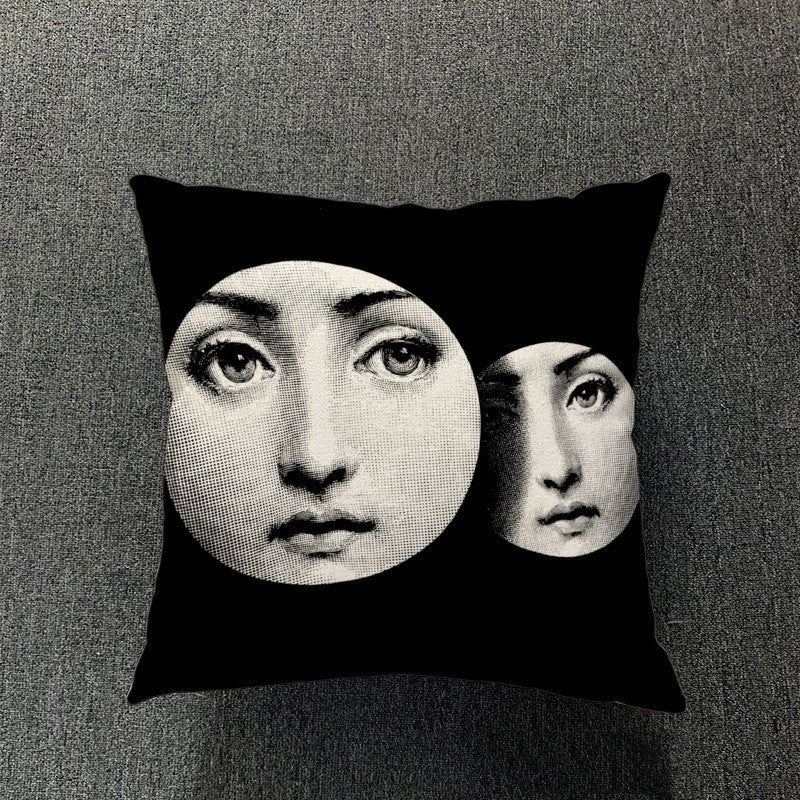 Simple Living Room Cotton And Linen Pillowcase