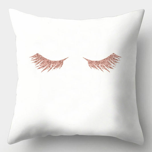 Modern Simple Pillow Home Cushion Geometric Amazon Hot Sale Peach Skin Fabric