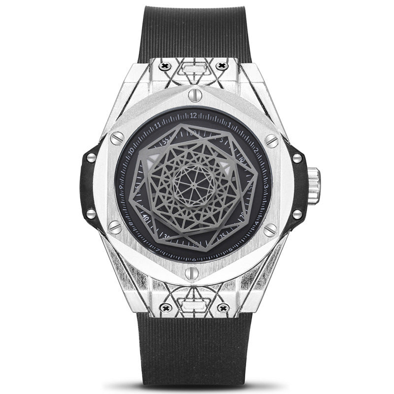 Silicone Male Student Waterproof Quartz Watch